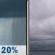 Sunday: Slight Chance Rain Showers then Cloudy